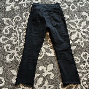 MOTHER black ankle jeans